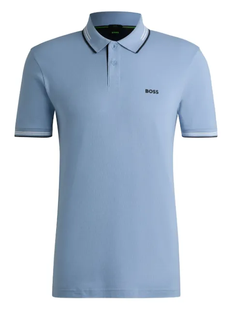 BOSS Camisa polo mangas curtas com colarinho