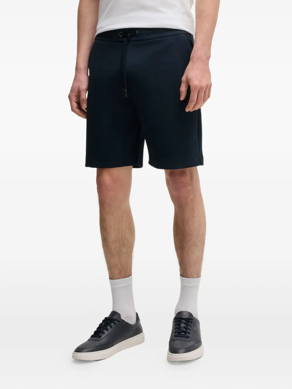 BOSS drawstring logo-patch shorts | Track & Running Shorts | Image 2