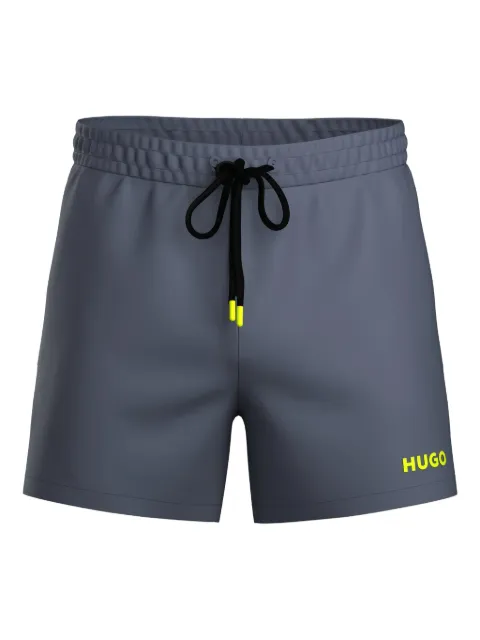 HUGO Bermuda de praia com ajuste no cós