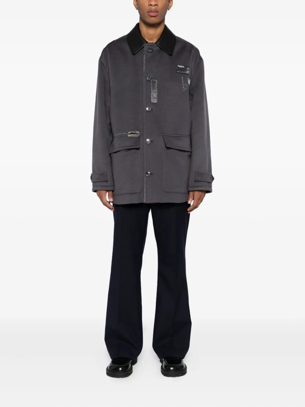 Marni leather collar jacket | Leather Jackets | Image 2