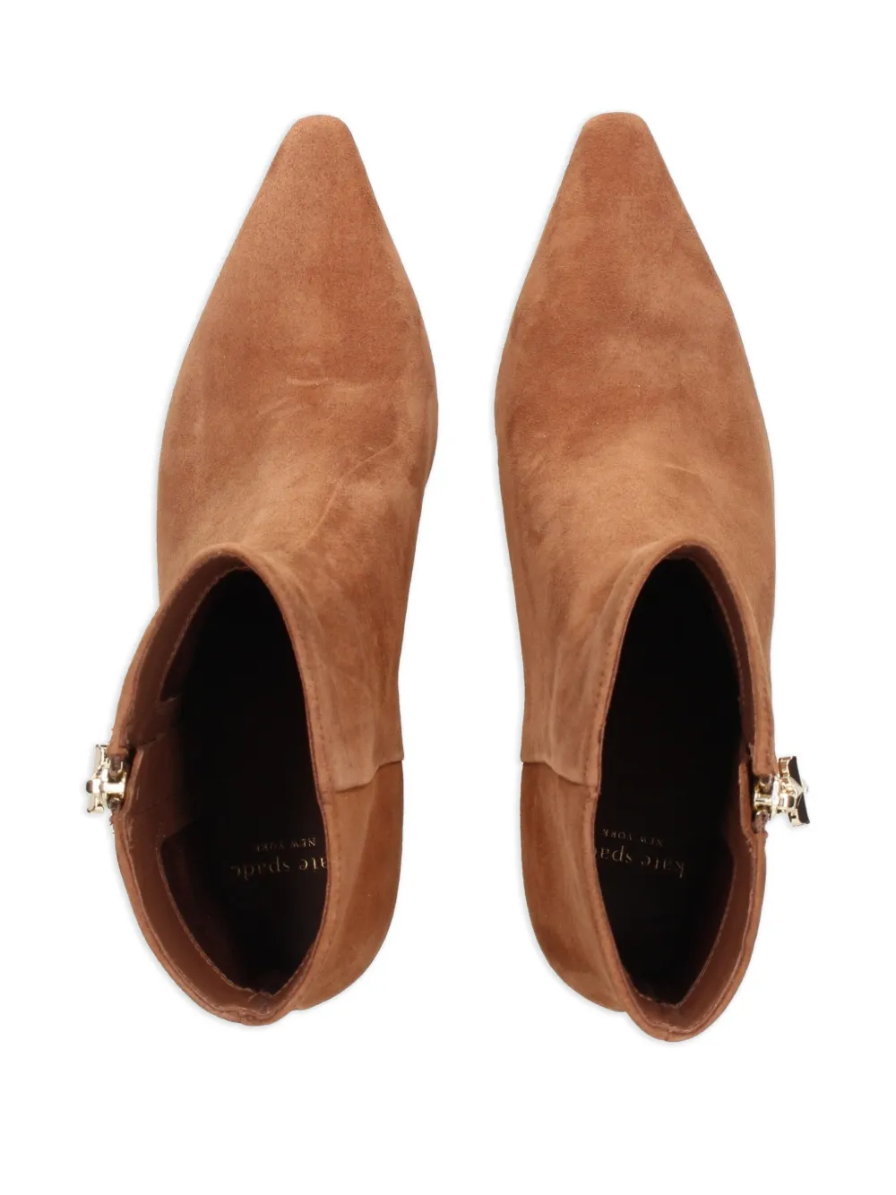 Kate Spade 60mm enkellaarzen met puntige neus Bruin