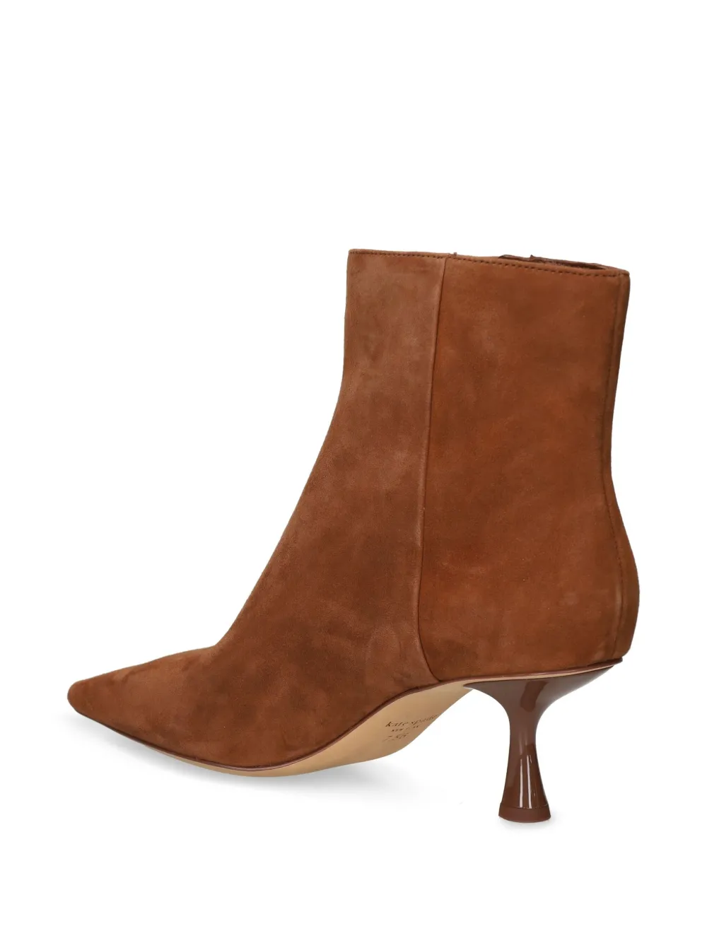 Kate Spade 60mm enkellaarzen met puntige neus Bruin