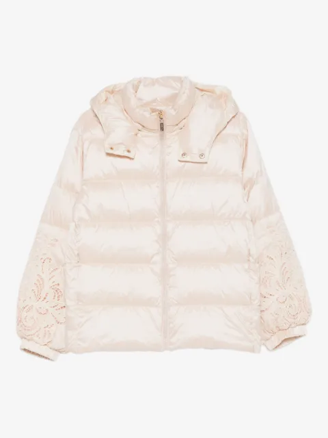 TWINSET chamarra capitonada con capucha