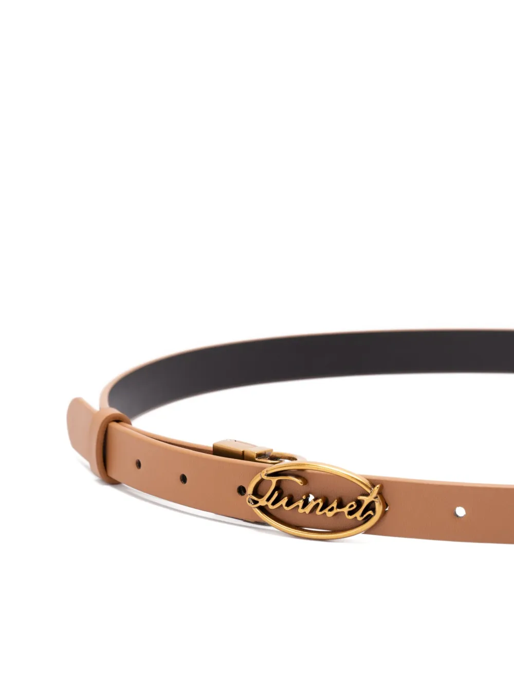 TWINSET Riem met logoplakkaat - Beige