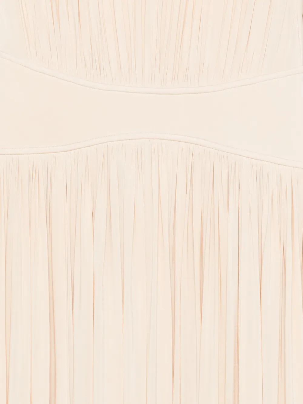 ZIMMERMANN Geplooide mouwloze midi-jurk Beige