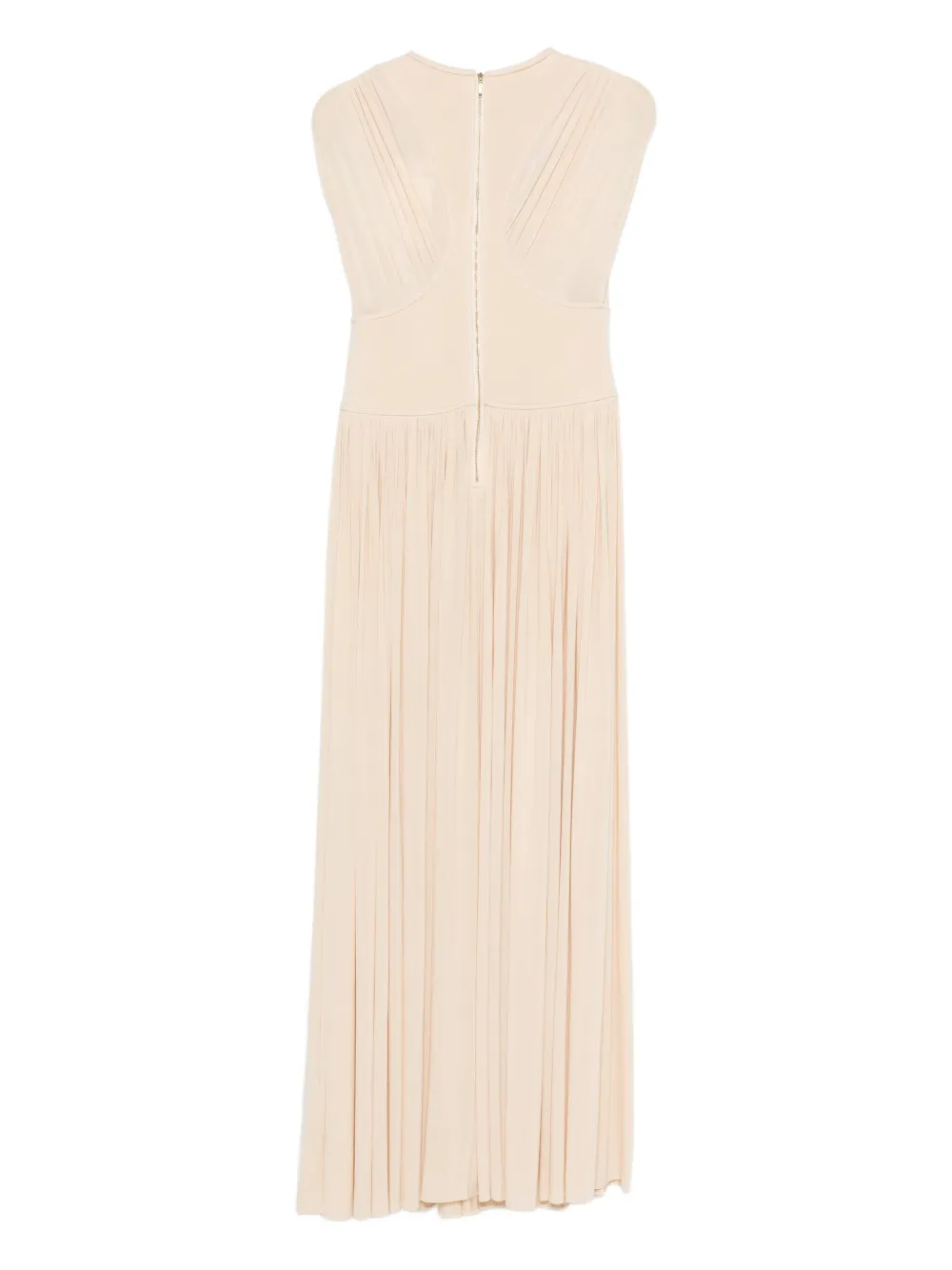 ZIMMERMANN pleated sleeveless midi dress - Beige