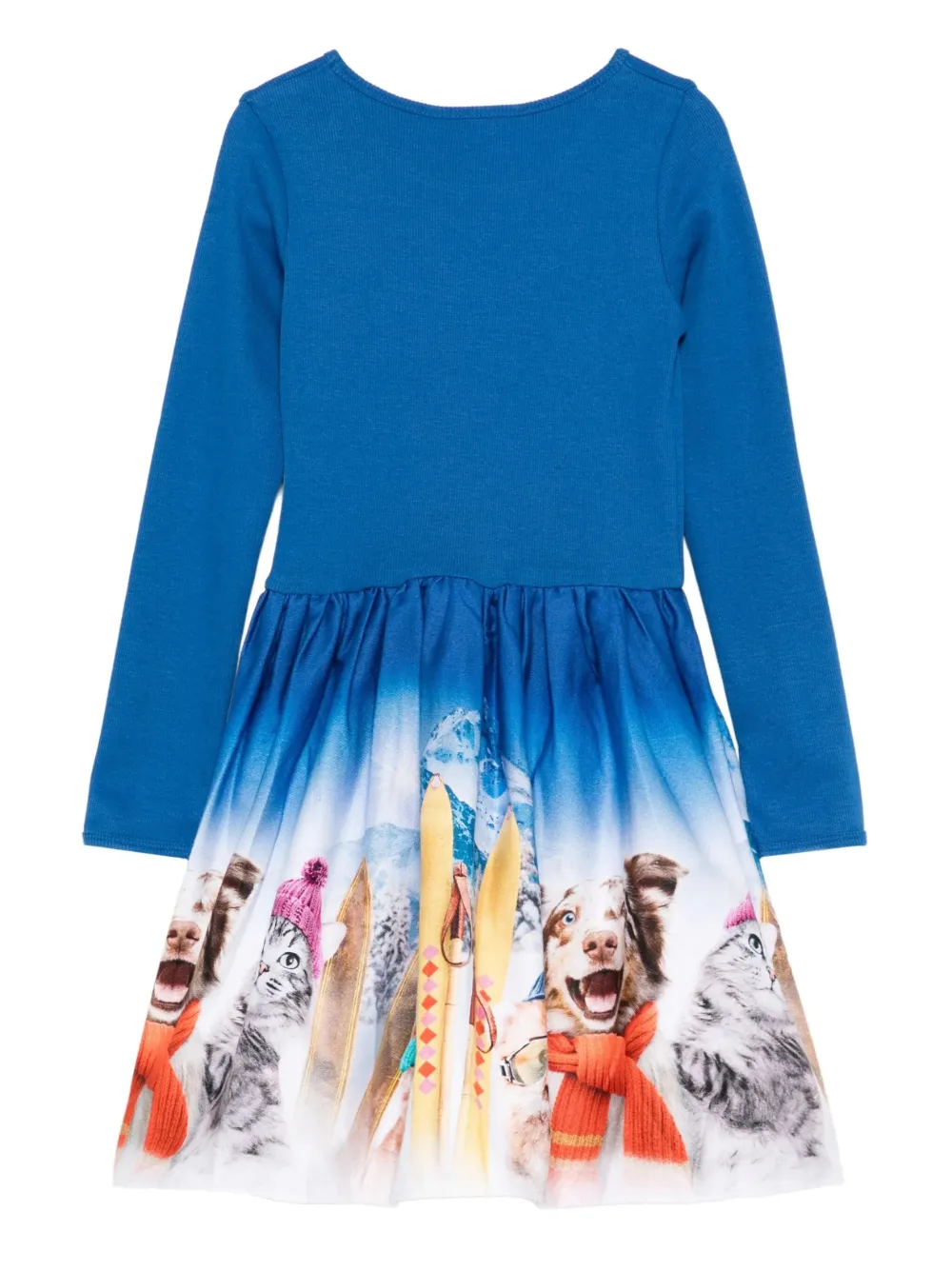 Molo long-sleeve dog-print dress | Girls Casual Dresses | Image 2