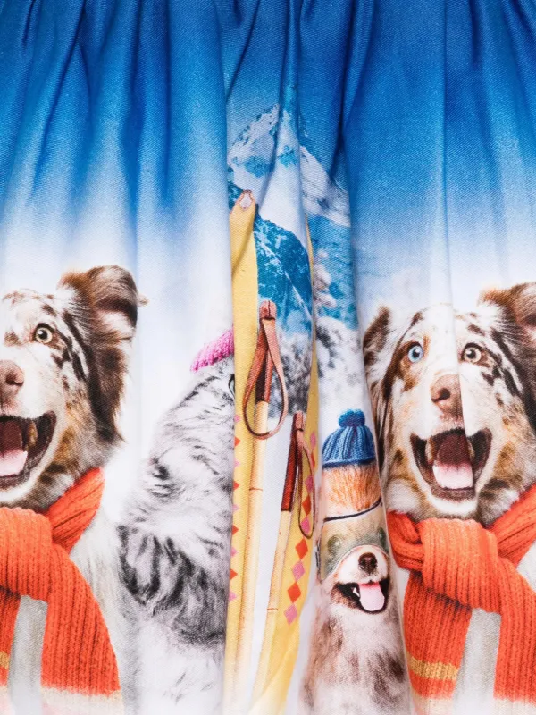 Molo long-sleeve dog-print Dress Blue FARFETCH CA