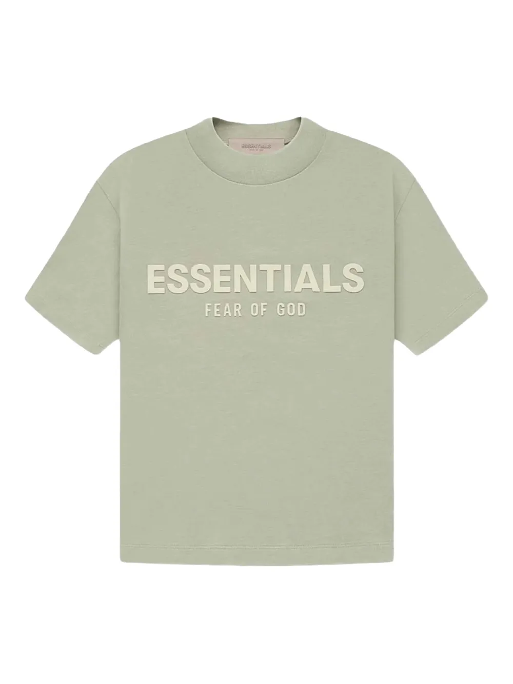 FEAR OF GOD ESSENTIALS KIDS logo-embossed T-shirt | Green | Image 1
