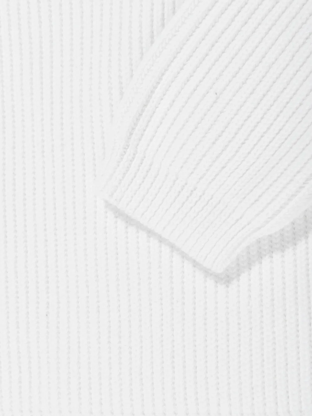 C.P. Company Kids Geribbelde trui met logopatch Wit