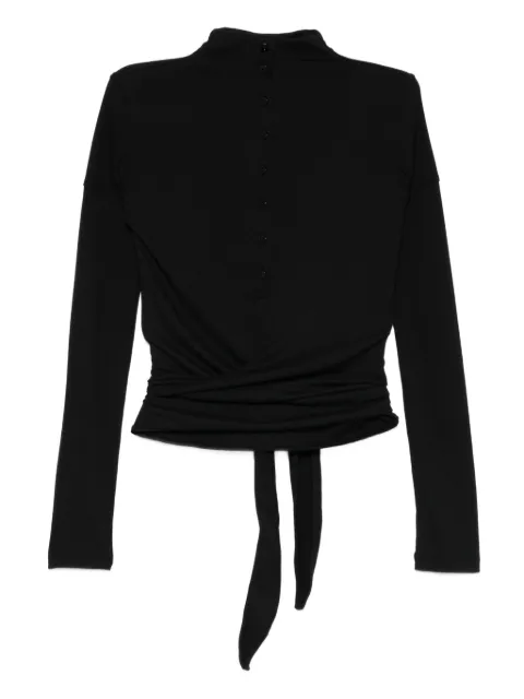 Low Classic blusa con botones y moño en la cintura