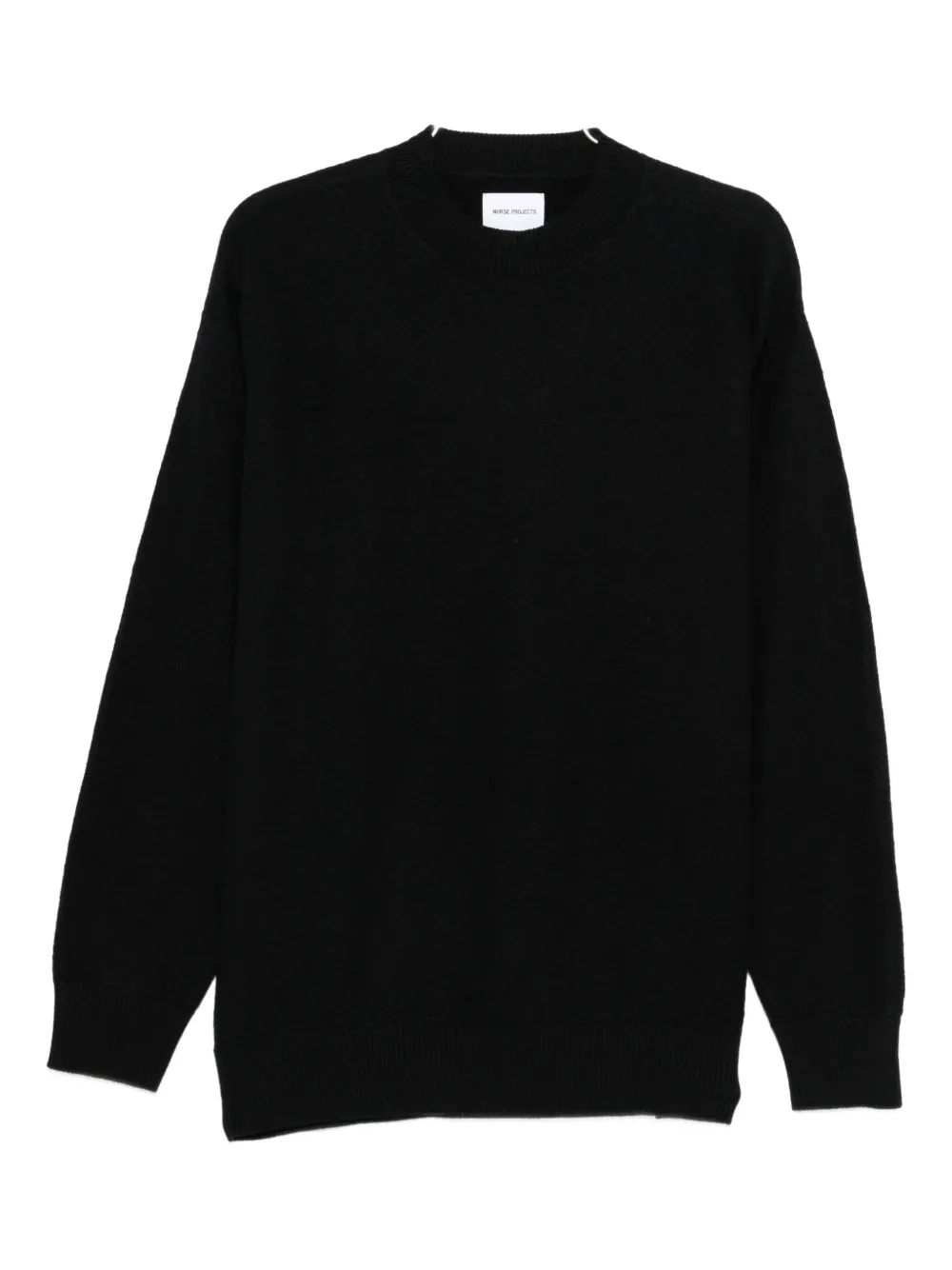 Norse Projects Ribbed-trim Jumper In Black