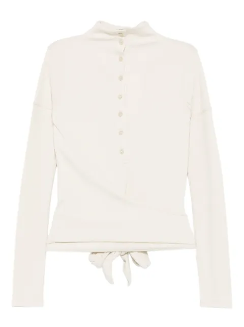 Low Classic knot-detail polo shirt