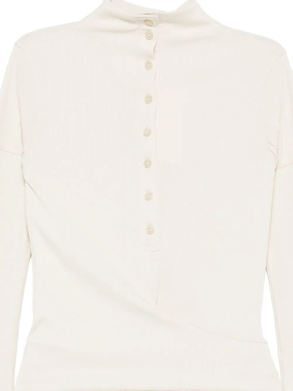 Low Classic Poloshirt met geknoopt detail Wit