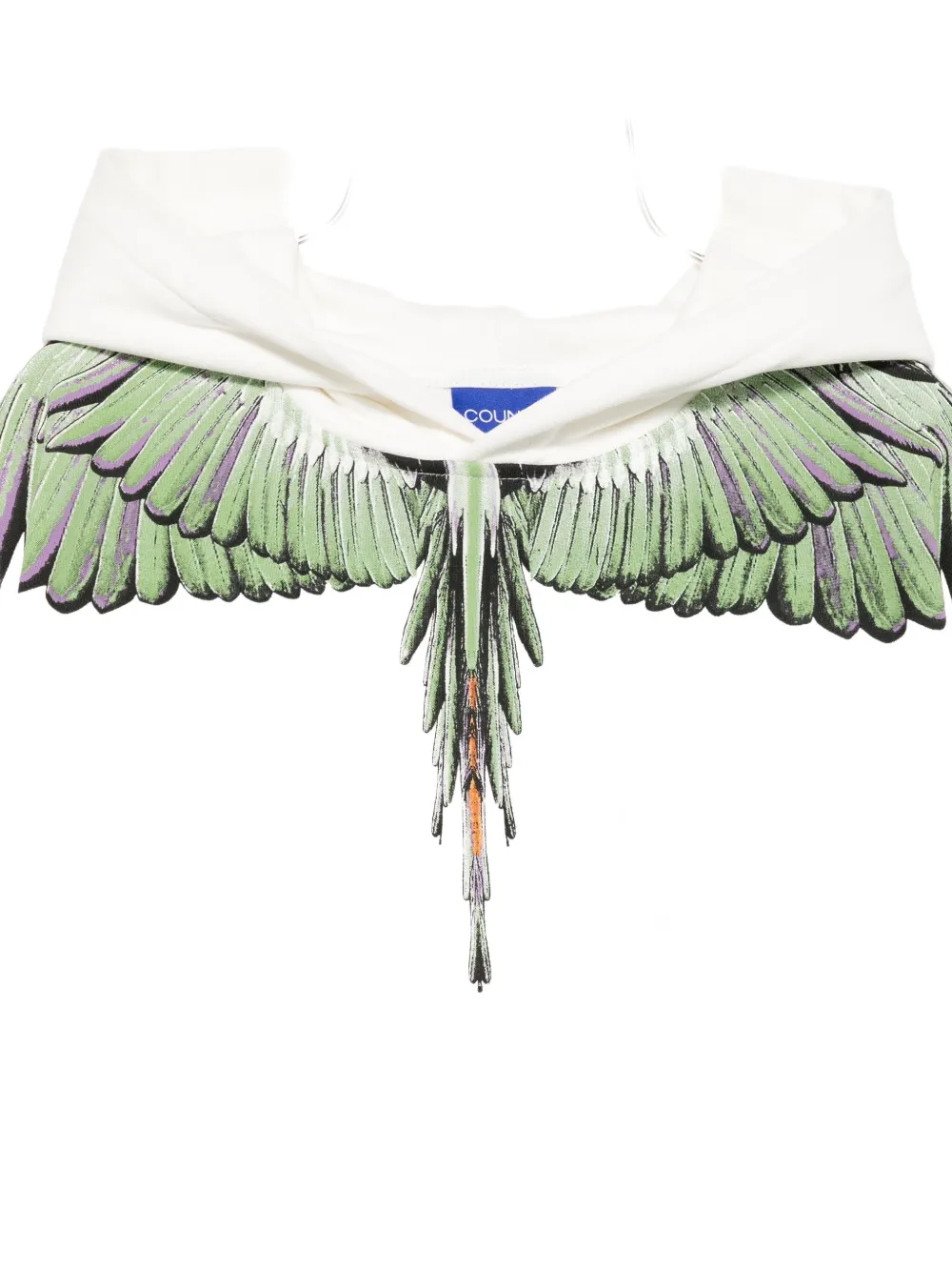 Marcelo Burlon County Of Milan Wing-print Hoodie In White