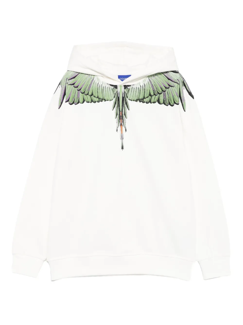 COUNTY OF MILAN KIDS wing-print hoodie | White | Image 1