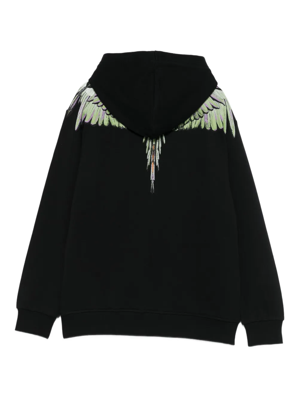 Marcelo Burlon County Of Milan Wing-print Hoodie In Black