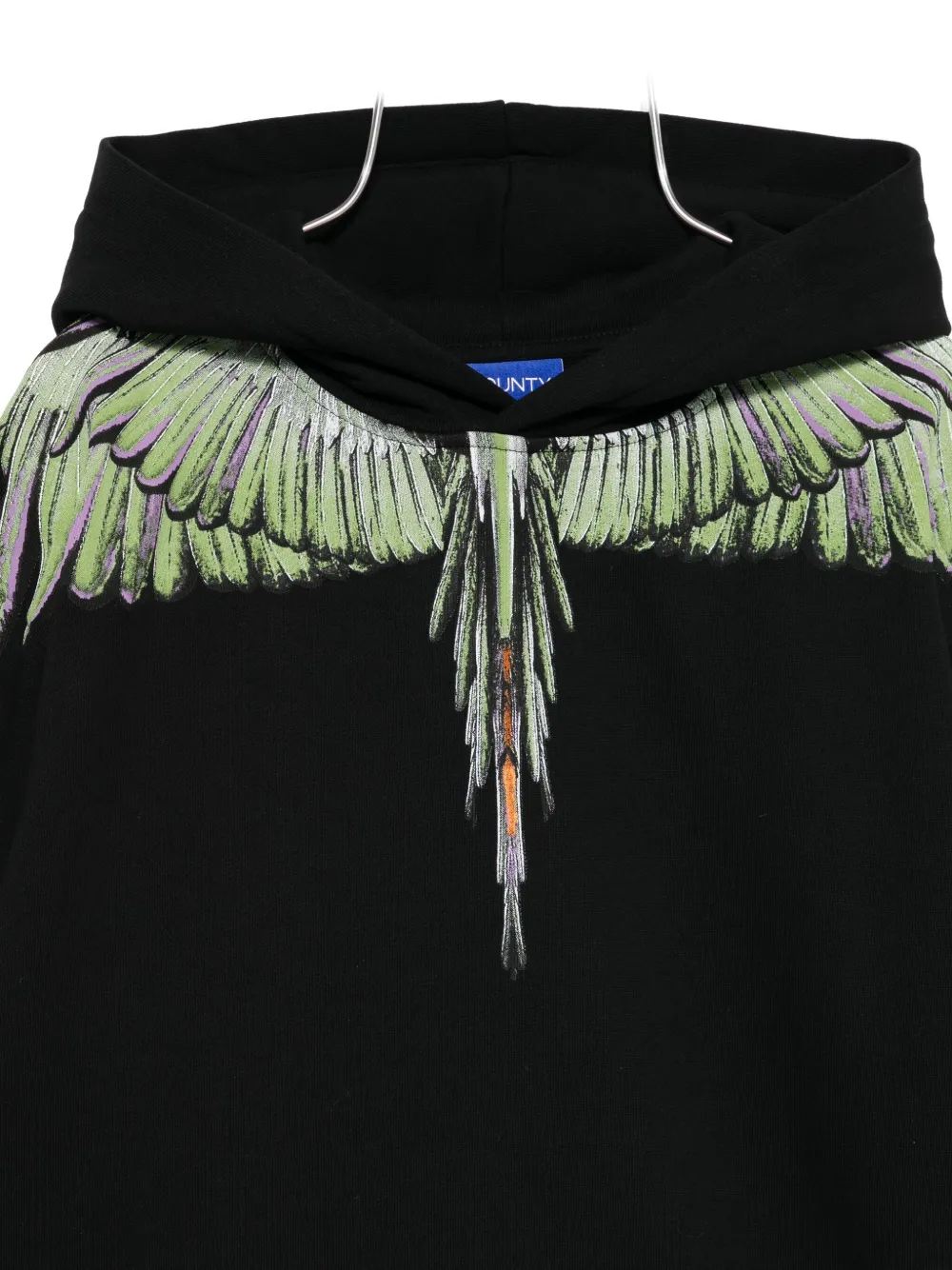 Marcelo Burlon County Of Milan Wing-print Hoodie In Black