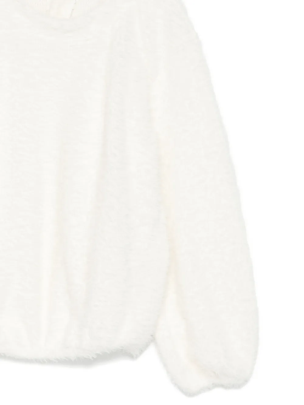 Lalalù Balloon-sleeve Sweater In White