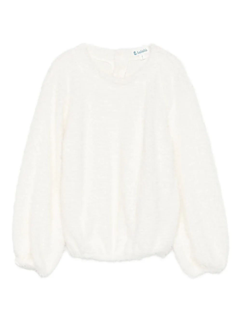 LALALU balloon-sleeve sweater - Bianco