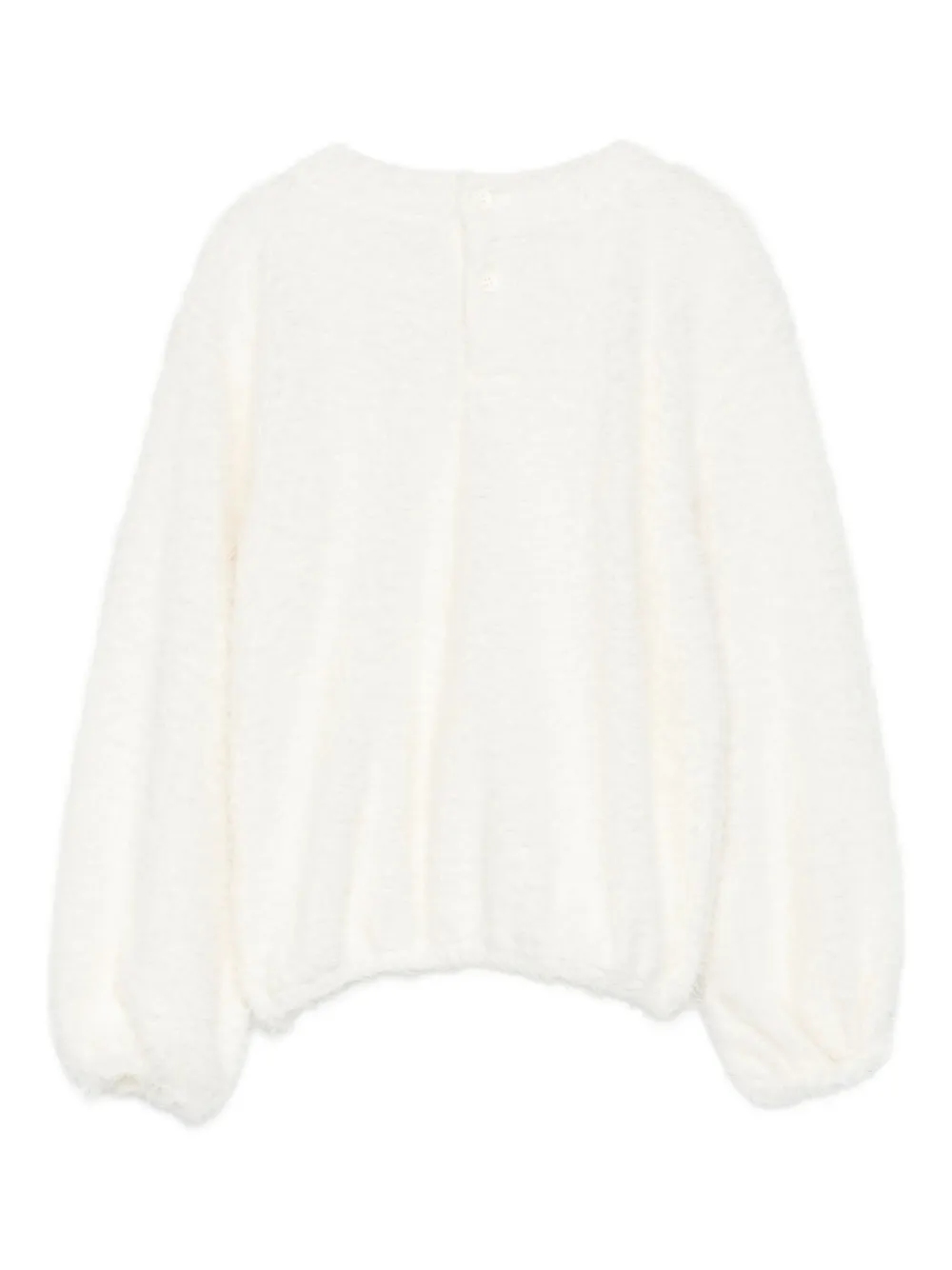 LALALU Trui met ballonmouwen Wit