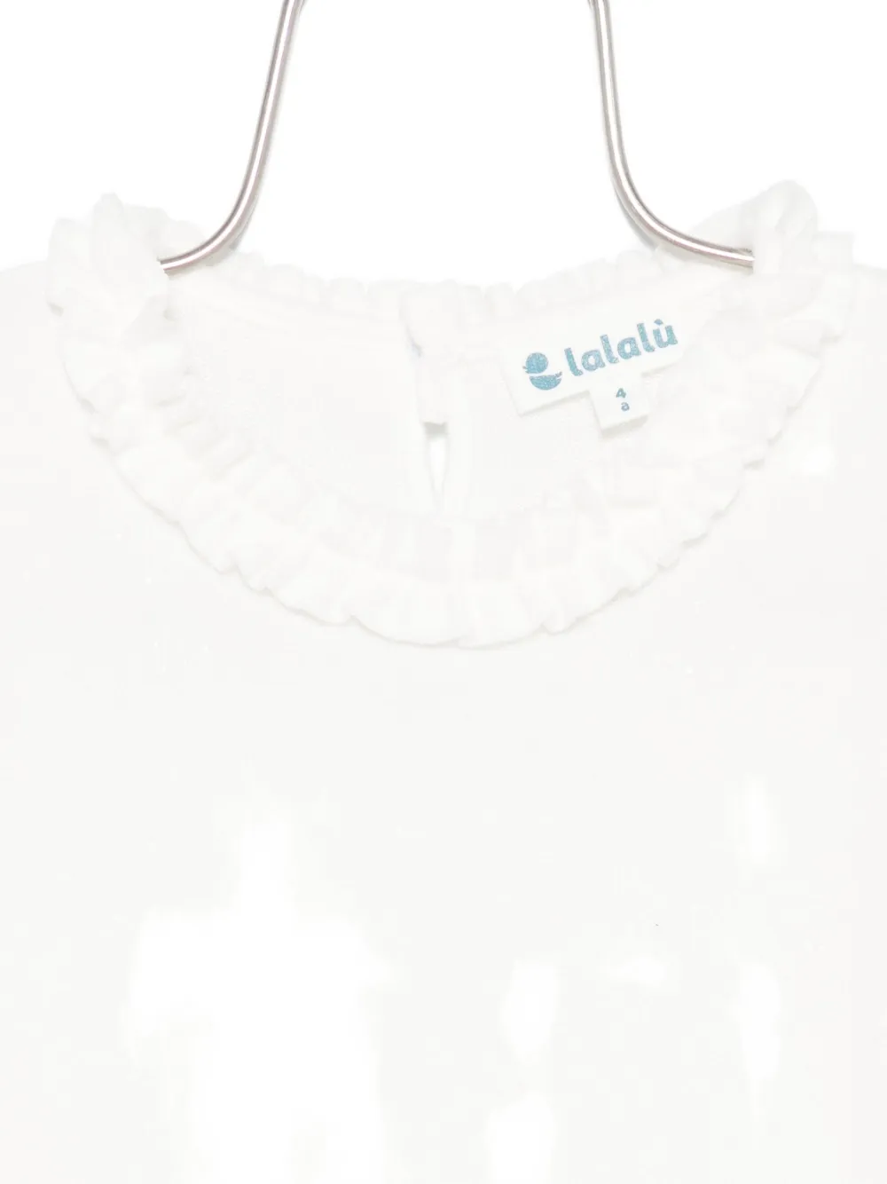 Lalalù Ruffled-collar Blouse In White