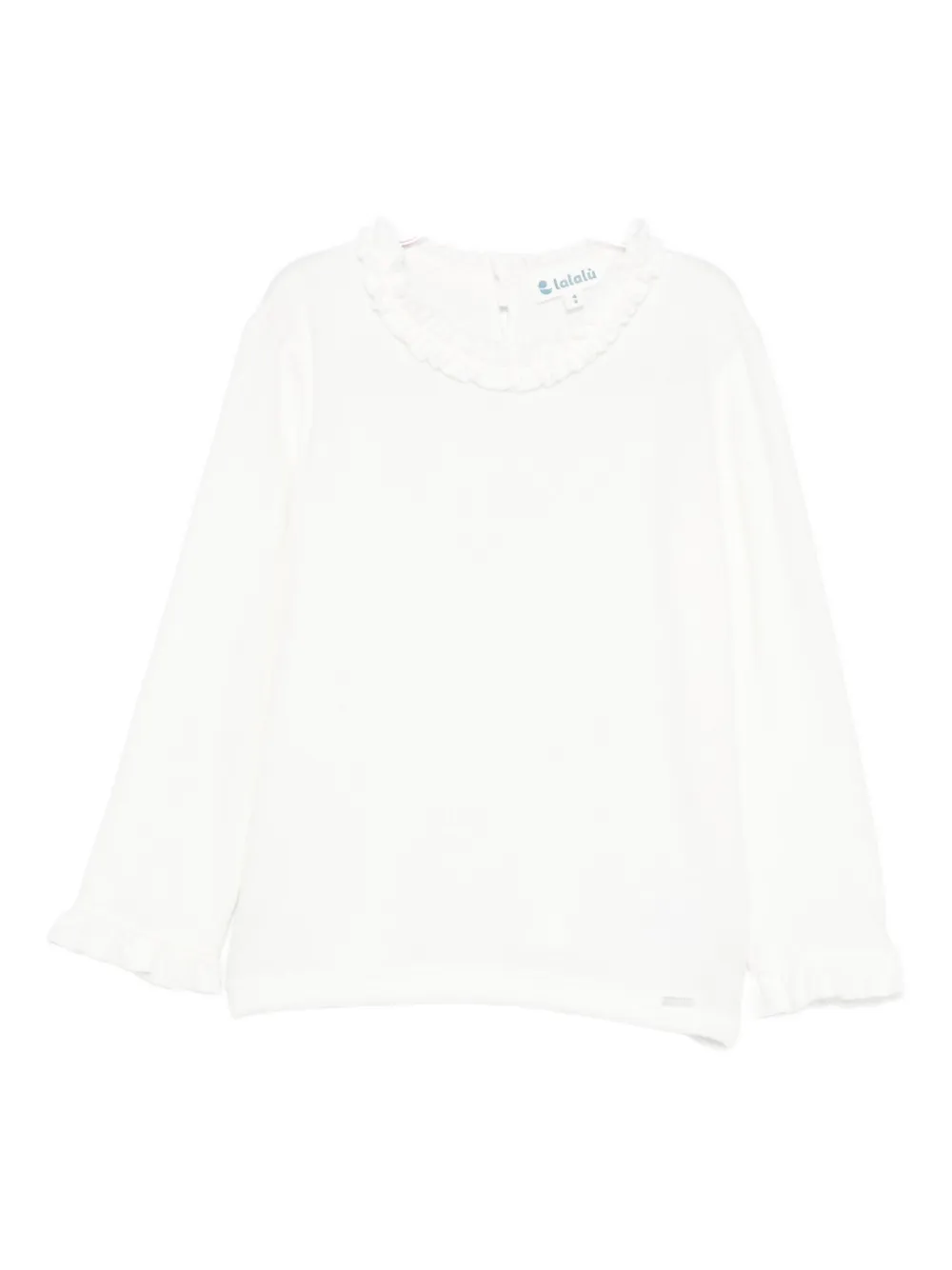 LALALU ruffled-collar blouse | White | Image 1
