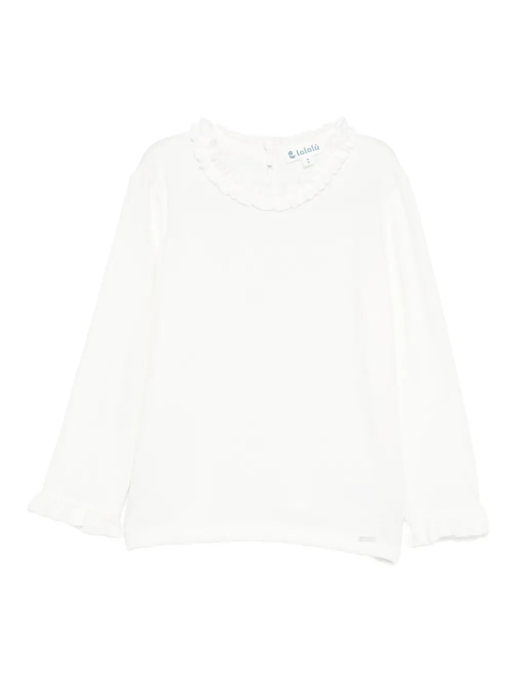 LALALU ruffled-collar blouse - Bianco