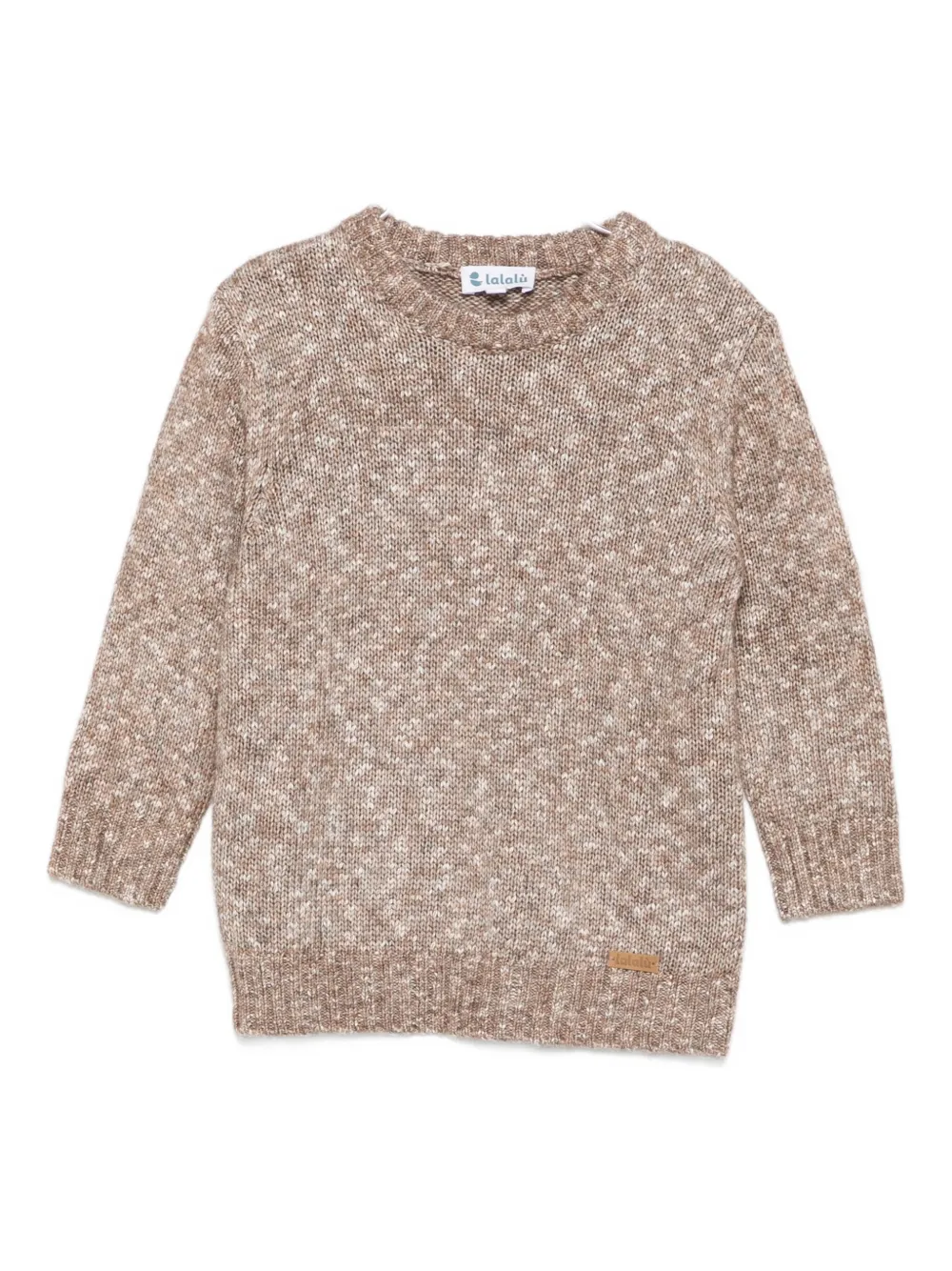 Lalalù Crew-neck Sweater In Brown