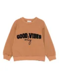 LALALU Good Vibes sweatshirt - Brown