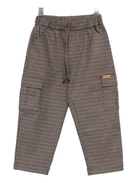 LALALU checked cargo trousers