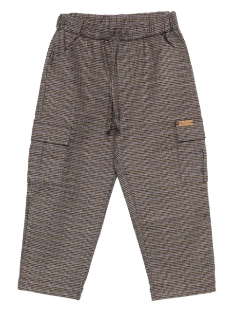 LALALU checked cargo trousers