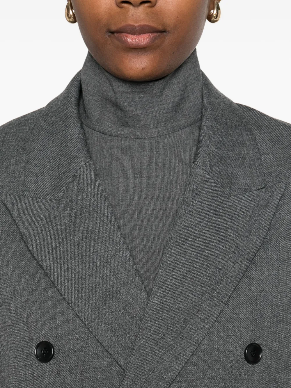 Nicholson & Nicholson Double-breasted Jacket In Gray
