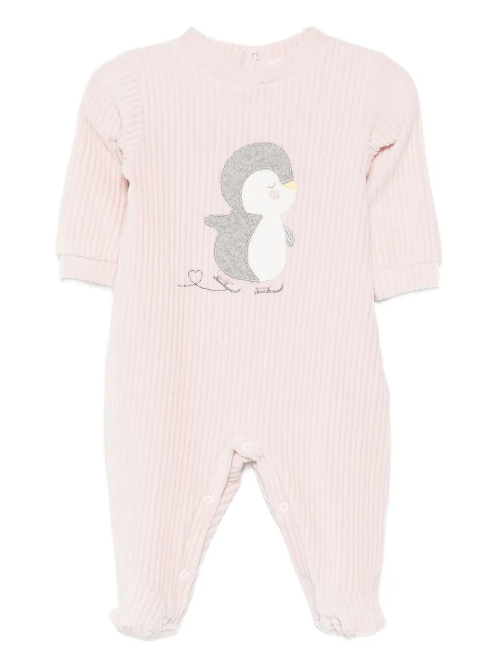 LALALU mameluco con aplique de pingüino | rosado | Image 1
