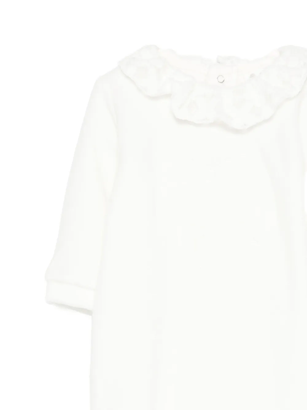 LALALU Romper met ruchekraag Wit