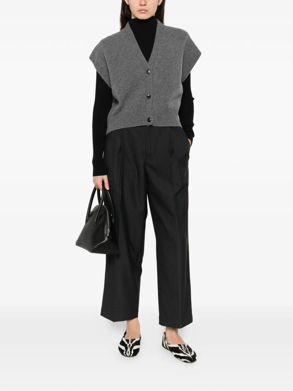 Nicholson & nicholson Karl pinstripe trousers - Grijs