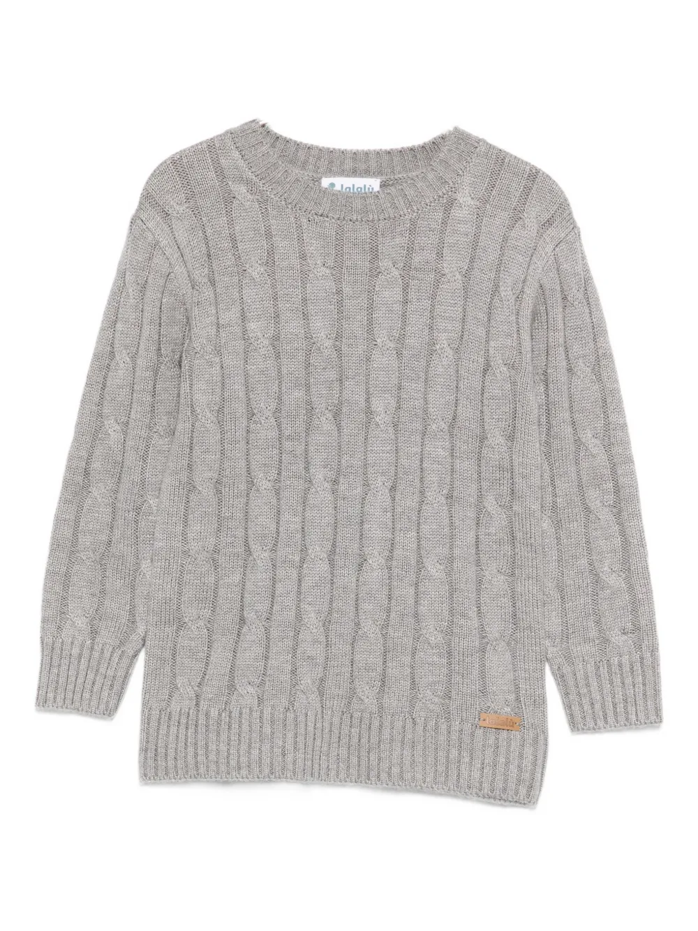 LALALU cable-knit sweater | Grey | Image 1