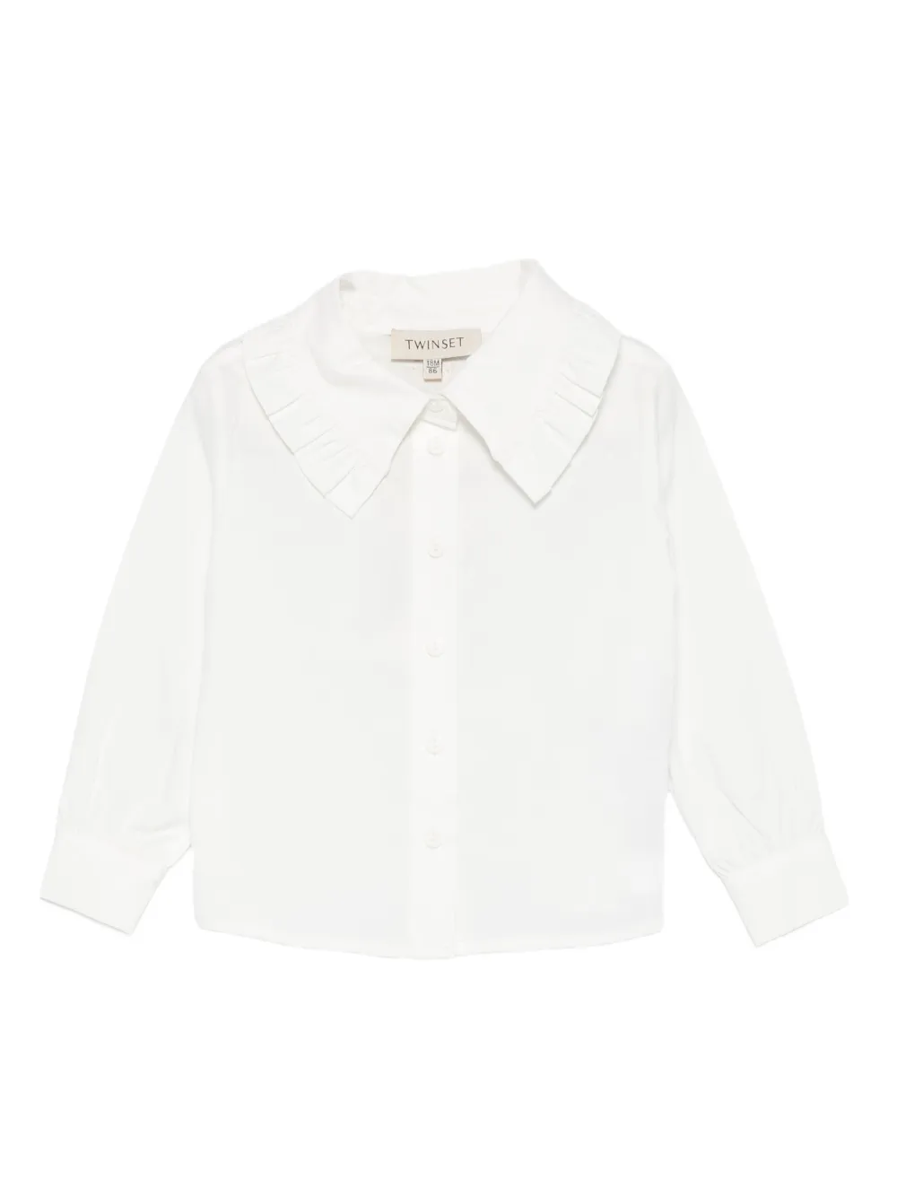 TWINSET Kids ruffled-collar shirt | White | Image 1