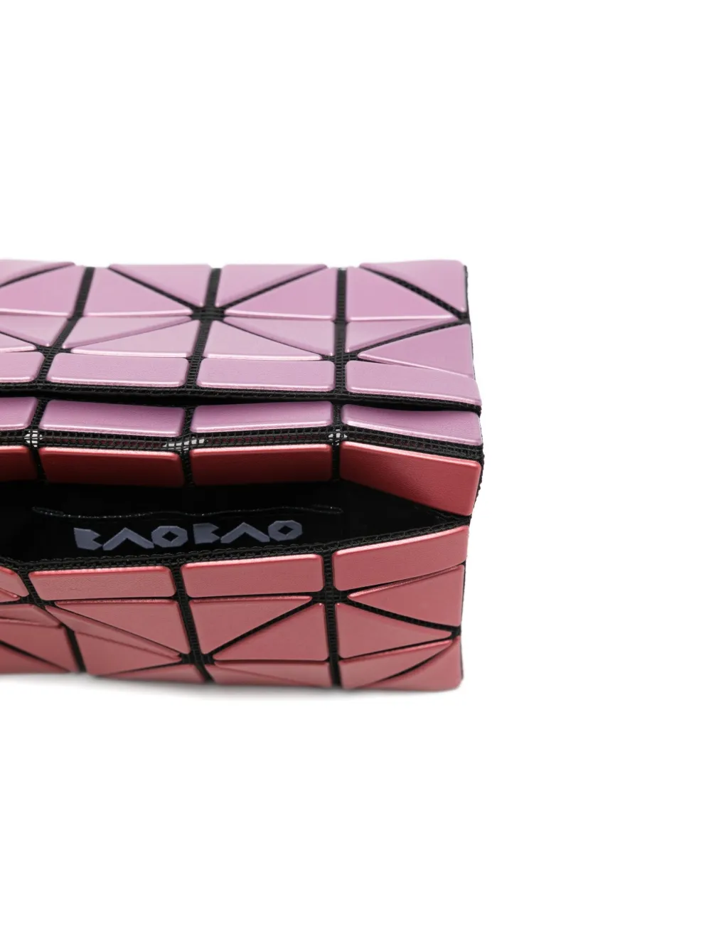 Bao Bao Issey Miyake Geometric-pattern Wallet In Pink