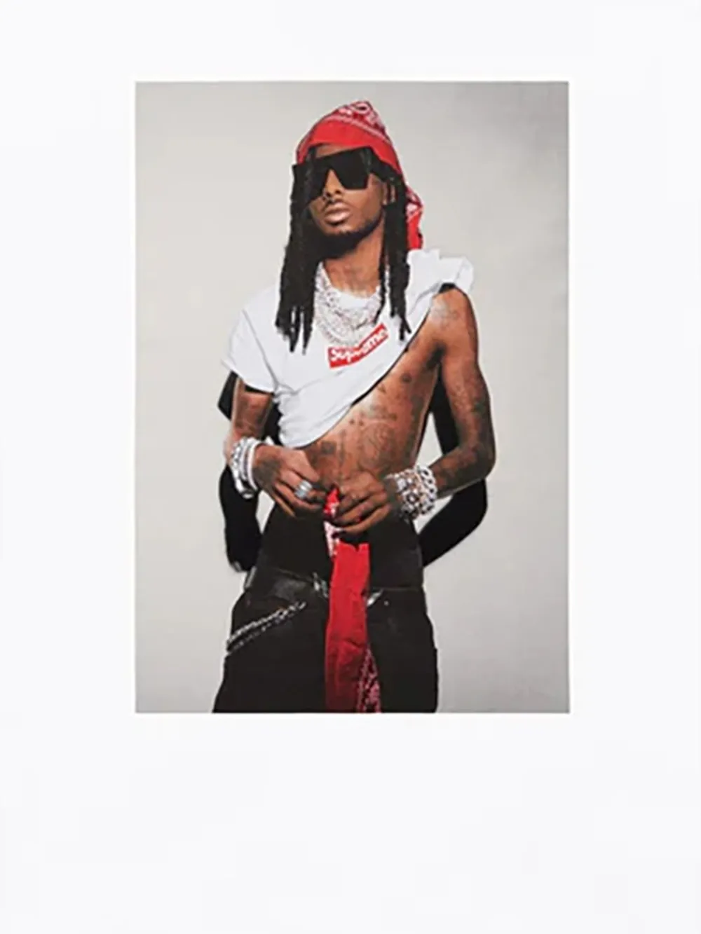Supreme Stadium Playboi Carti "White" T-shirt | T-Shirts | Image 2