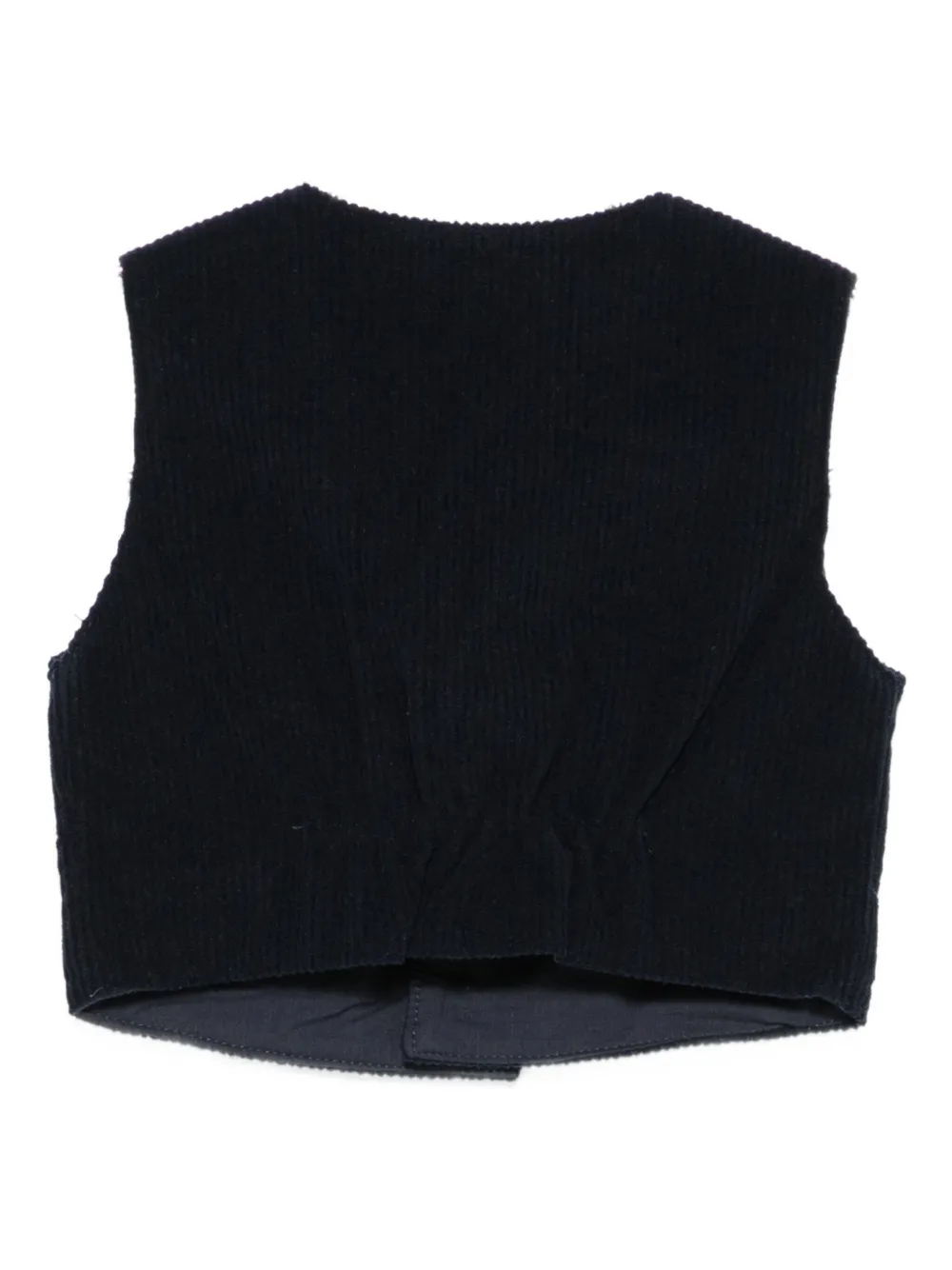 LALALU corduroy waistcoat - Blauw
