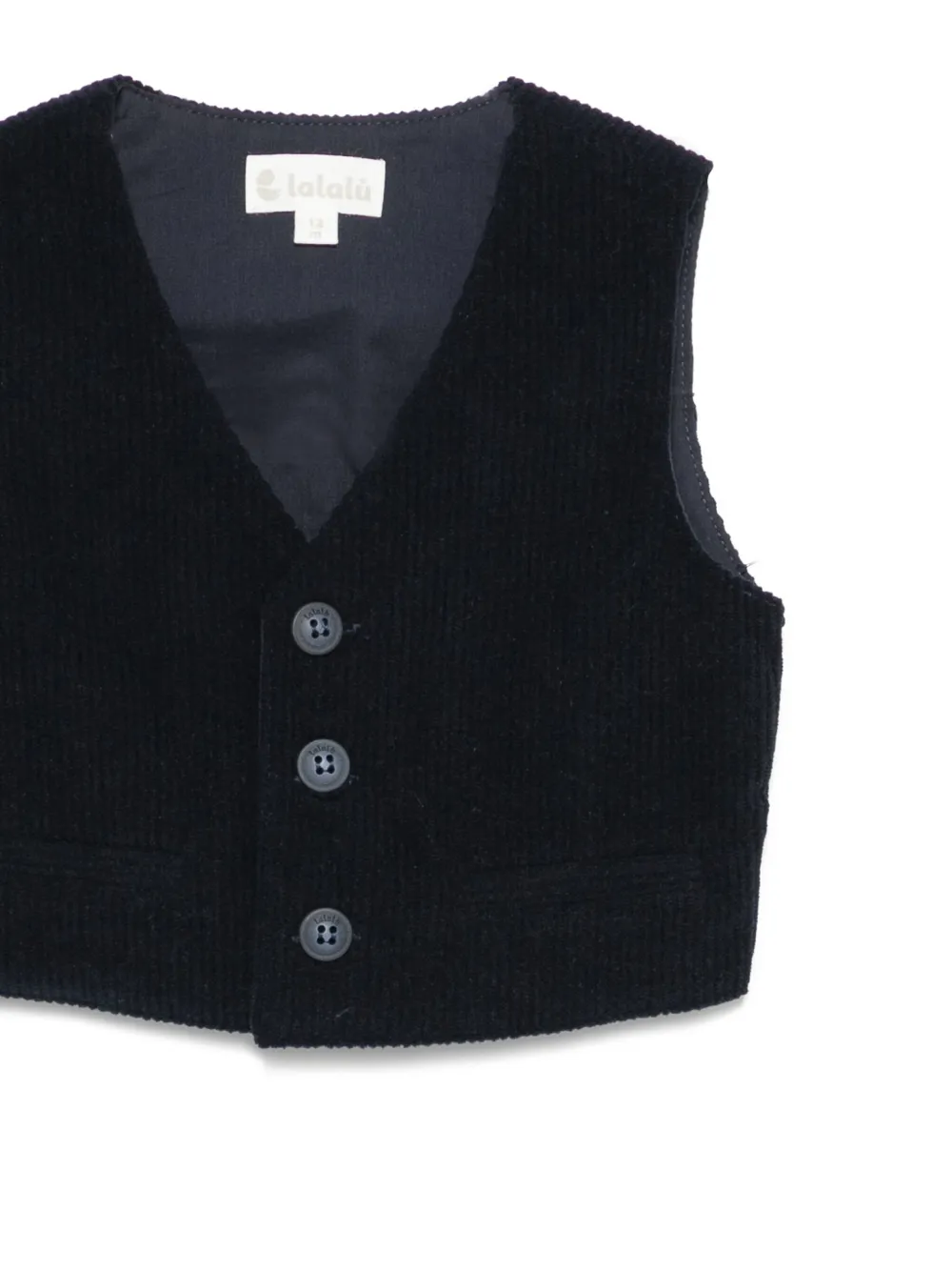 LALALU Ribfluwelen gilet Blauw