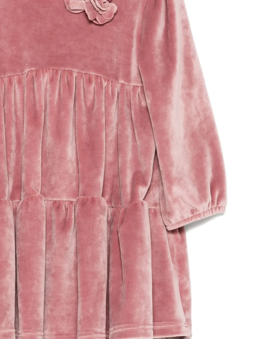 LALALU Jurk met bloemenpatch Roze