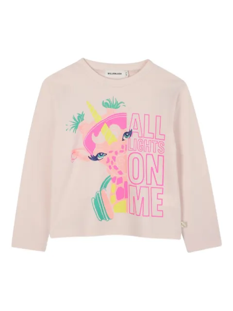 Billieblush graphic-print long-sleeve T-shirt