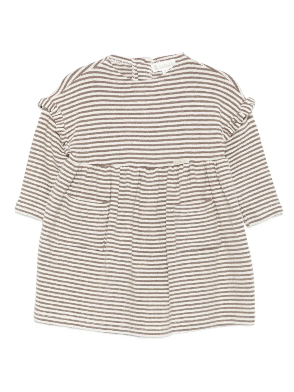 LALALU Blusa listrada com babados | Verde | Image 1