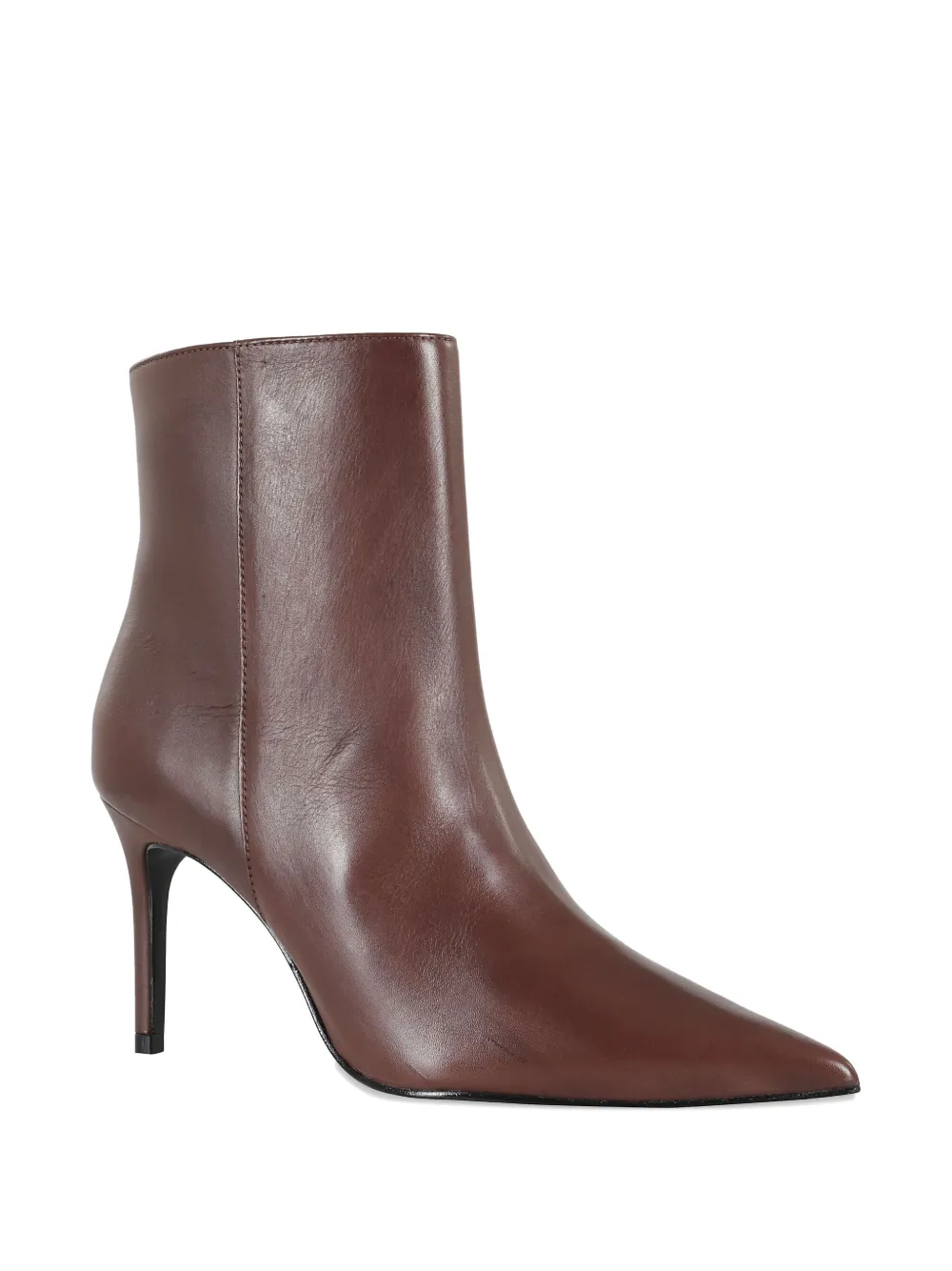 Schutz Pointed-toe Zip-fastening Boots In Brown