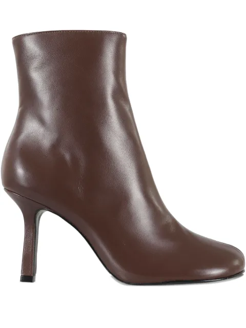 Schutz 85mm Brielle leather square-toe boots
