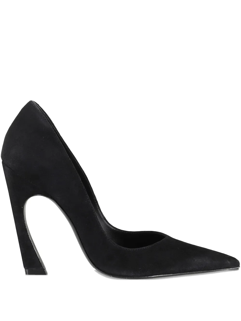 Schutz Curved-heel Pointed-toe Pumps In Black