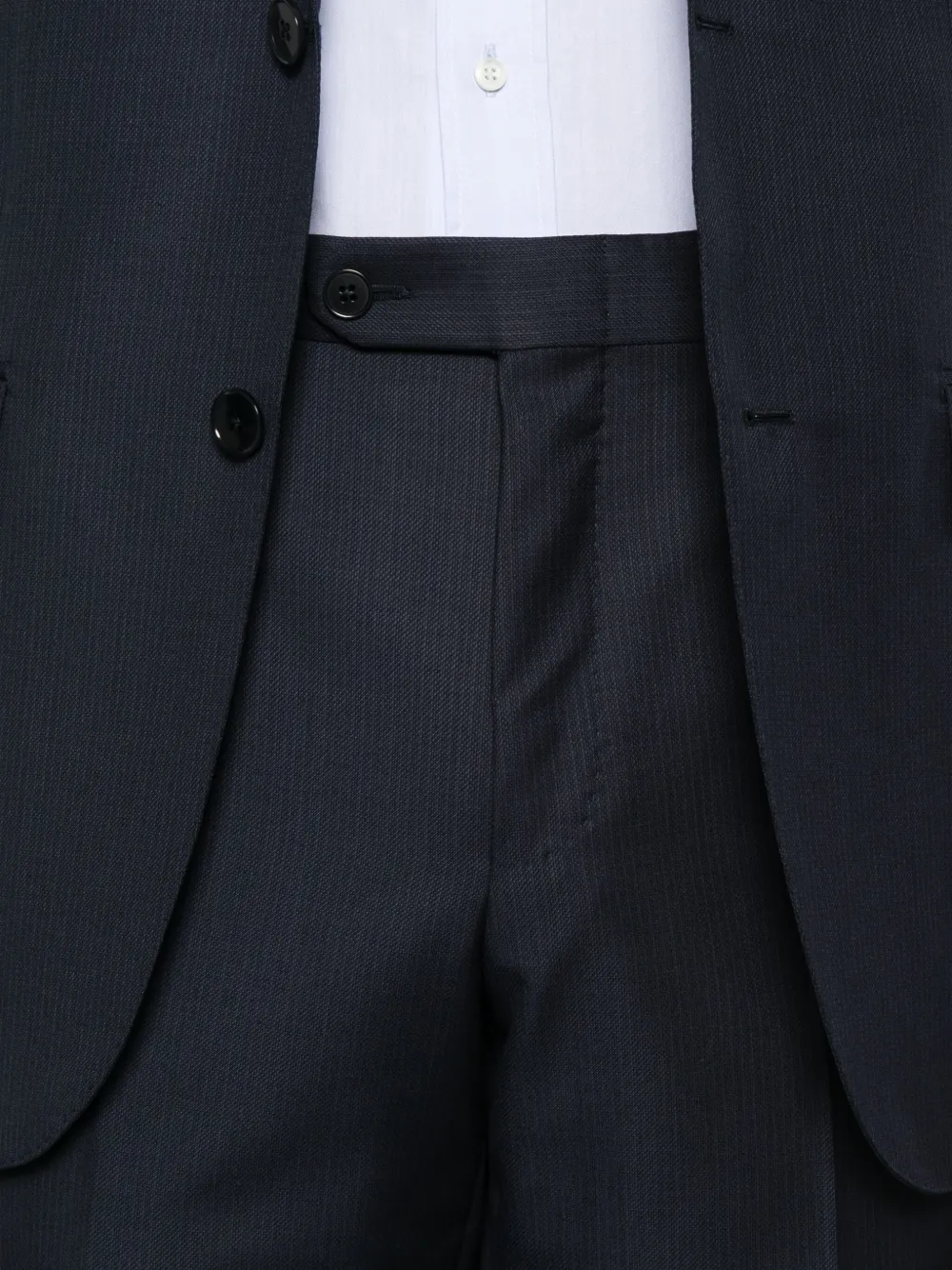 Zegna Tweedelig pak met krijtstreep Blauw