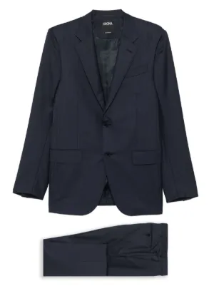 Brioni Super160's スーツ セットアップ ネイビー サイズ50 Brioni シングルスーツ | ブルー | FARFETCH JP